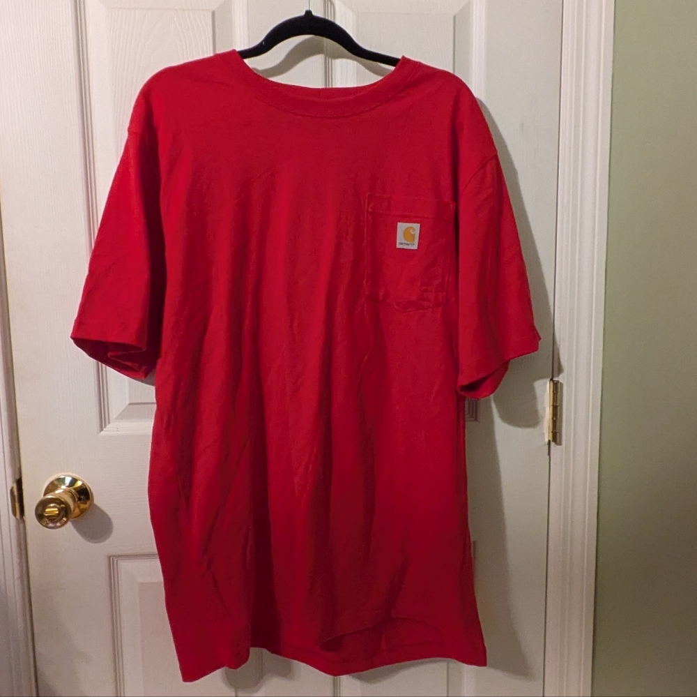 Carhartt Men's Red Loose Fit Shirt
